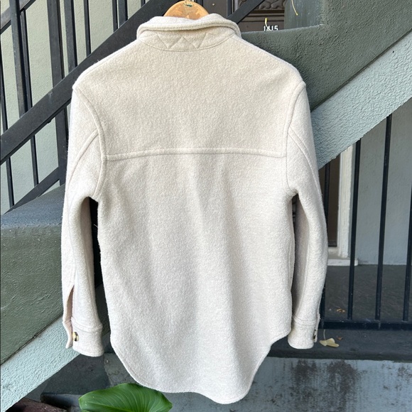 Aritzia Wilfred Free Gana Shacket Merino Wool Size 2XS Oversized Shirt Jacket - Picture 6 of 7